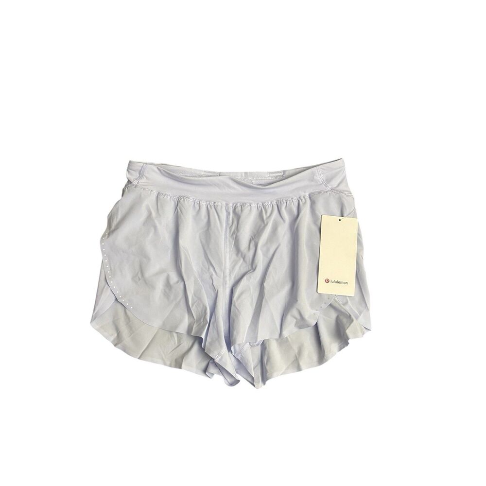Lululemon Women Fast and Free High-Rise Split Short 3" Sz M Running Serene Blue
